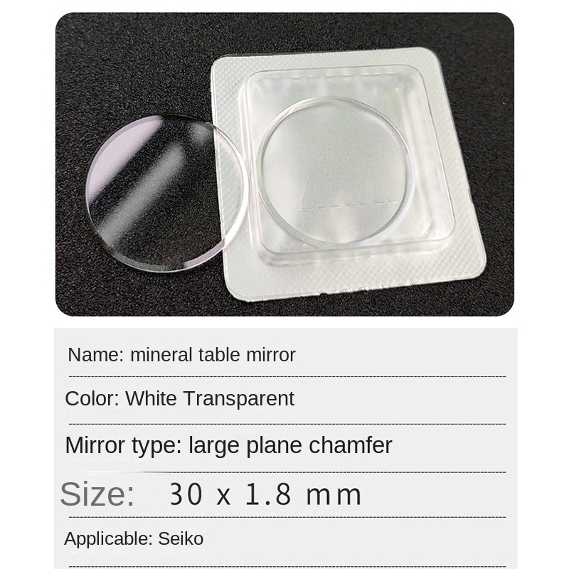 Flat Big Chamfer Thick Crystal - Watch Crystal Replacement reseña y precio