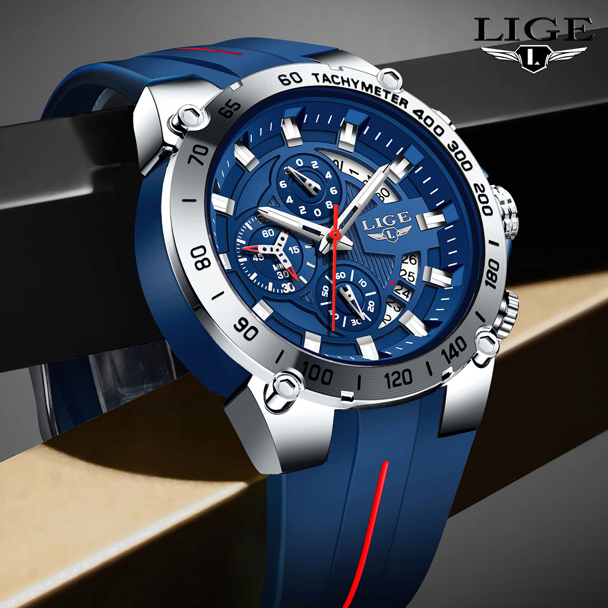 LIGE 2026 Brand Watch Men Sili - Smartwatch Army Watches For Men reseña y precio