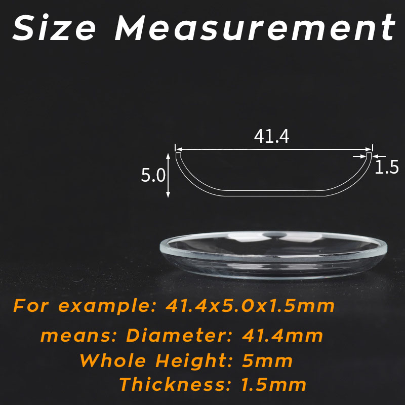 Lid Shaped High Domed Mineral  - Watch Crystal Replacement reseña y precio