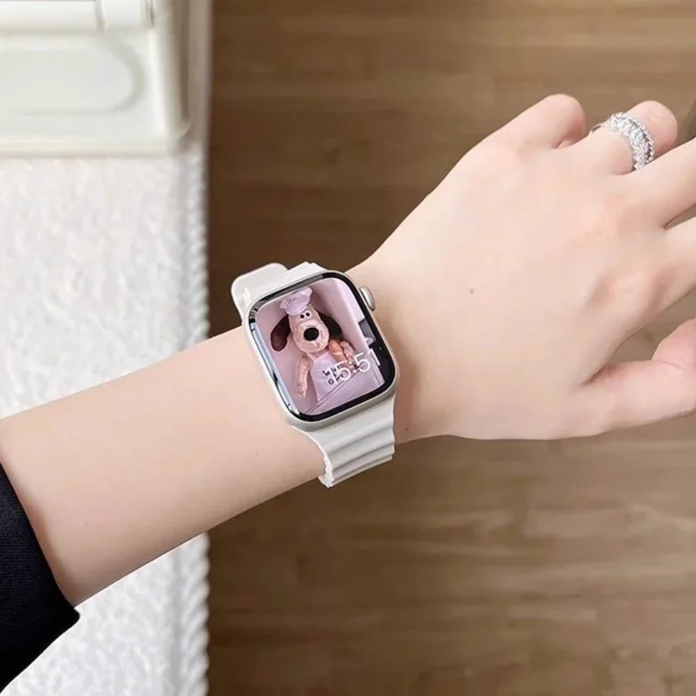Silicone Ocean strap for Apple - Smartwatch Apple Watches For Women reseña y precio