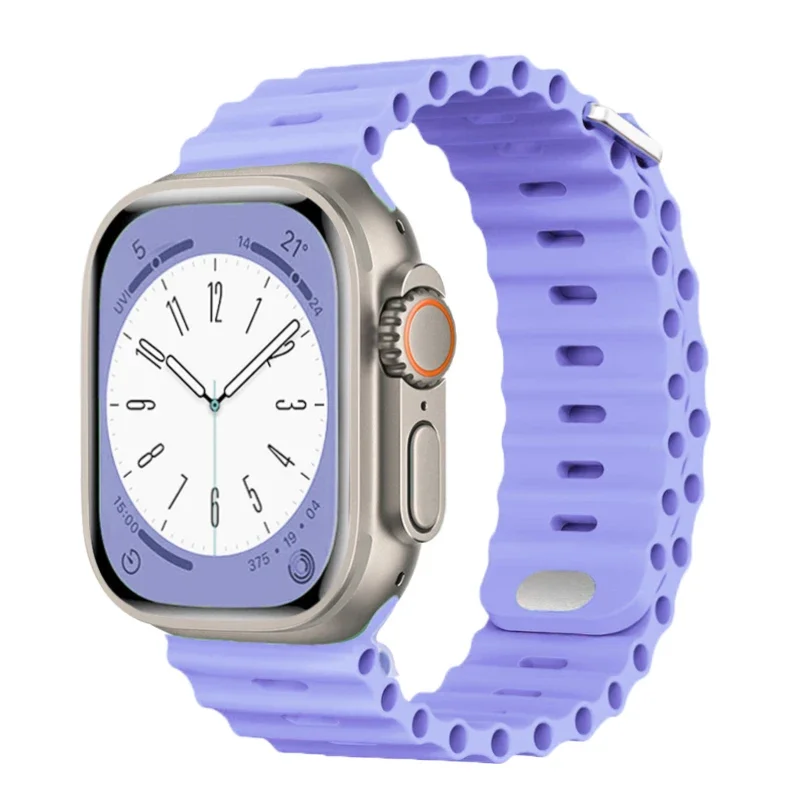 Silicone Ocean strap for Apple - Smartwatch Apple Watches For Women reseña y precio