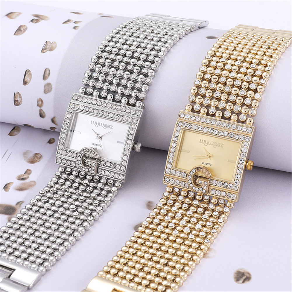 Simple Square Gold Watches Wom - Minimalist Thin Watch reseña y precio