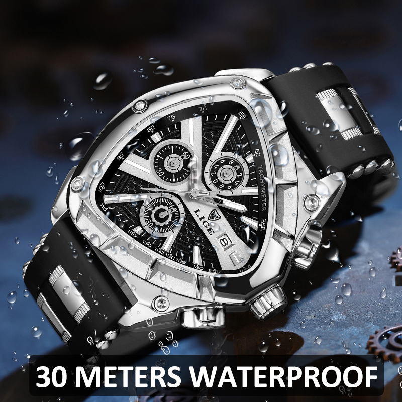 LIGE Fashion Men Watch Triangl - Smartwatch Army Watches For Men reseña y precio