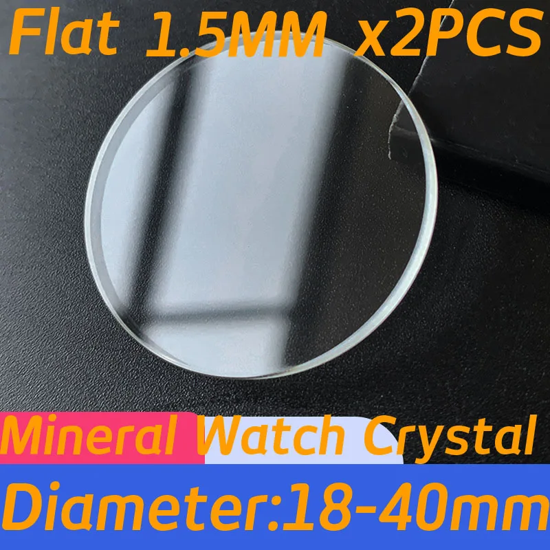 Set of 2PCS Thickness 1.5mm Fl - Watch Crystal Replacement reseña y precio