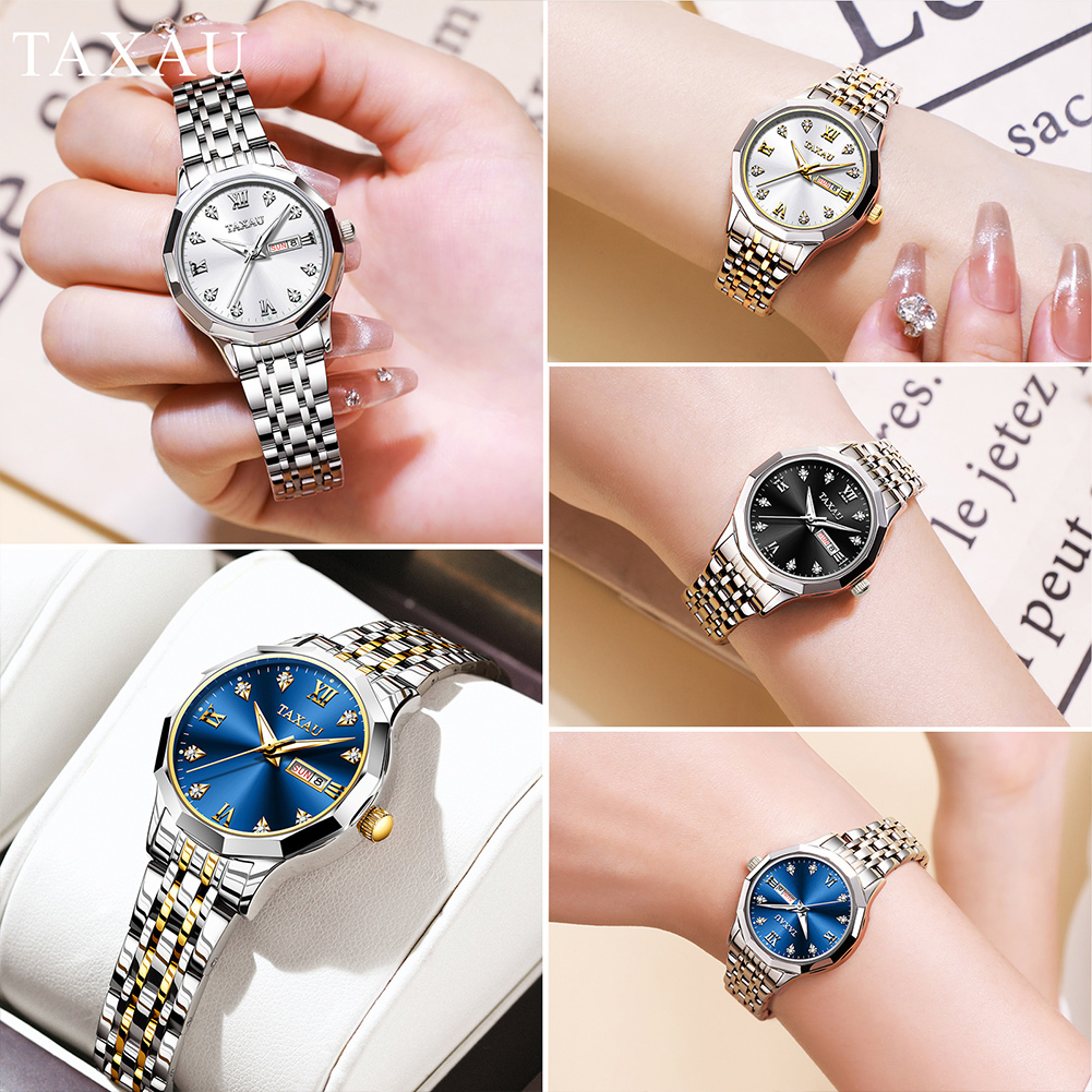 OLEVS Fashion Golden Watch for - Minimalist Thin Watch reseña y precio