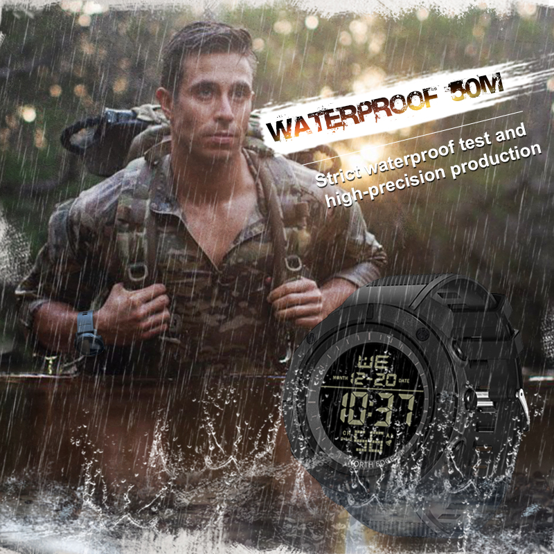NORTH EDGE Mens Digital Watche - Smartwatch Army Watches For Men reseña y precio