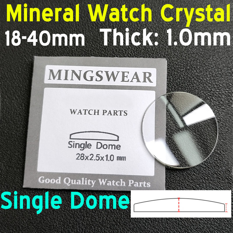 1mm Thick Round Single Dome Co - Watch Crystal Replacement reseña y precio