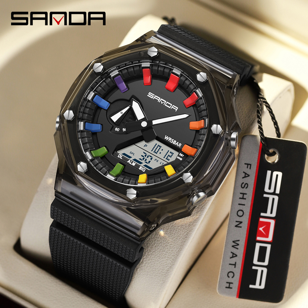 SANDA 3341Digital LED Watch Me - Smartwatch Army Watches For Men reseña y precio