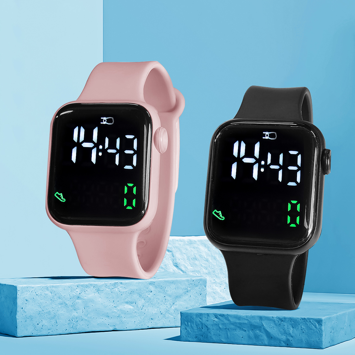 New 2PCS Student Minimalist Sm - Smartwatch New Watches reseña y precio