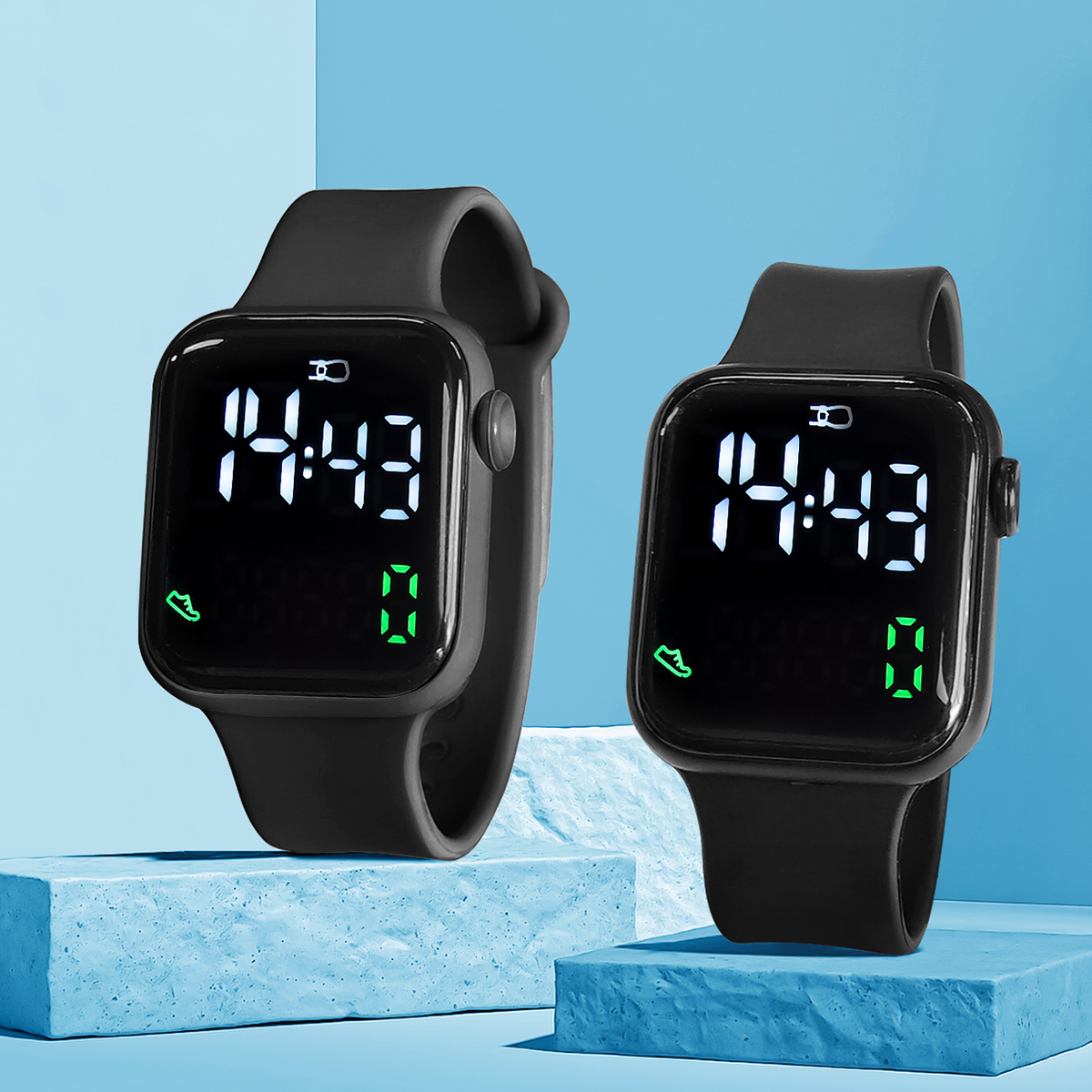 New 2PCS Student Minimalist Sm - Smartwatch New Watches reseña y precio