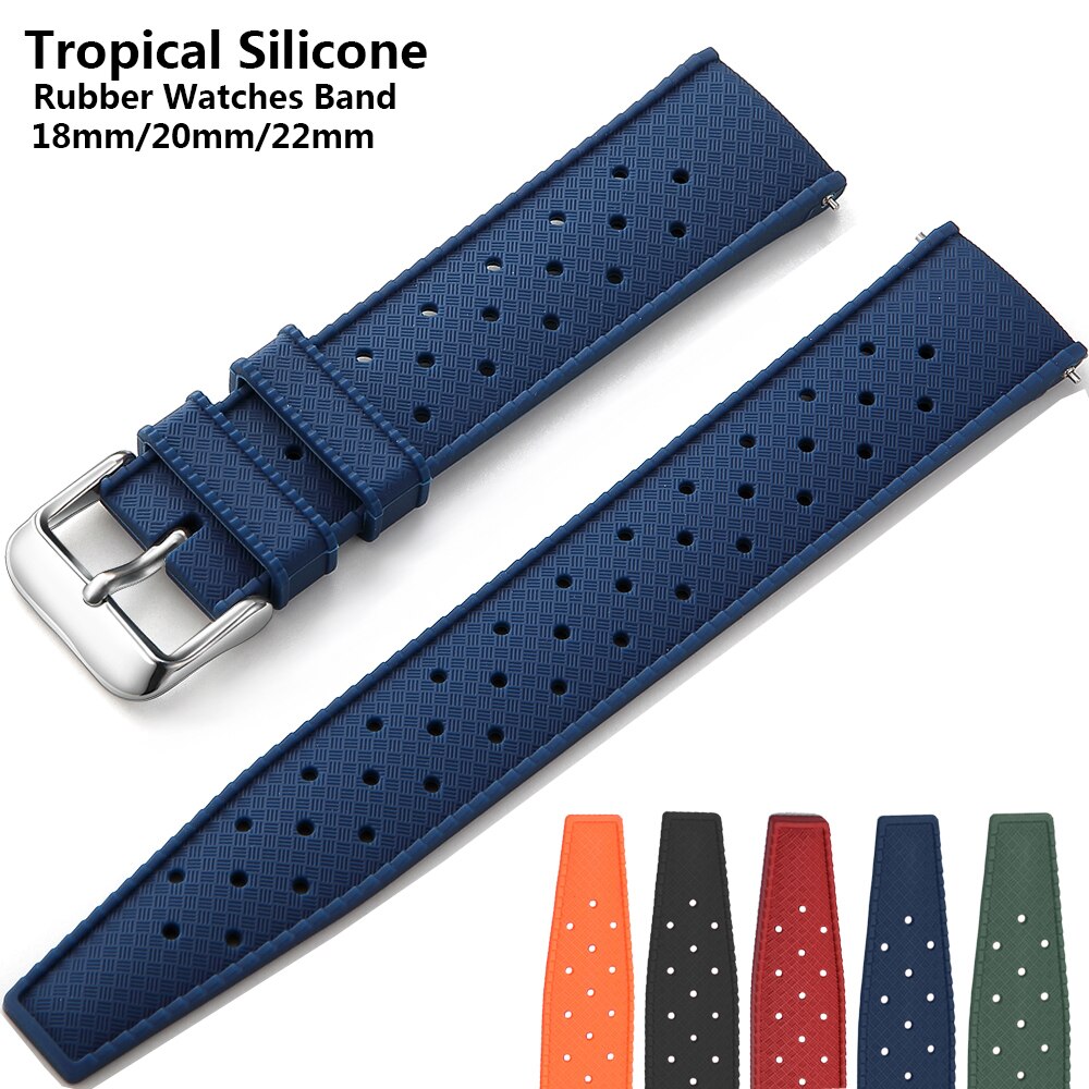 New Tropical Rubber Strap for  - Citizen Watches Smartwatch reseña y precio