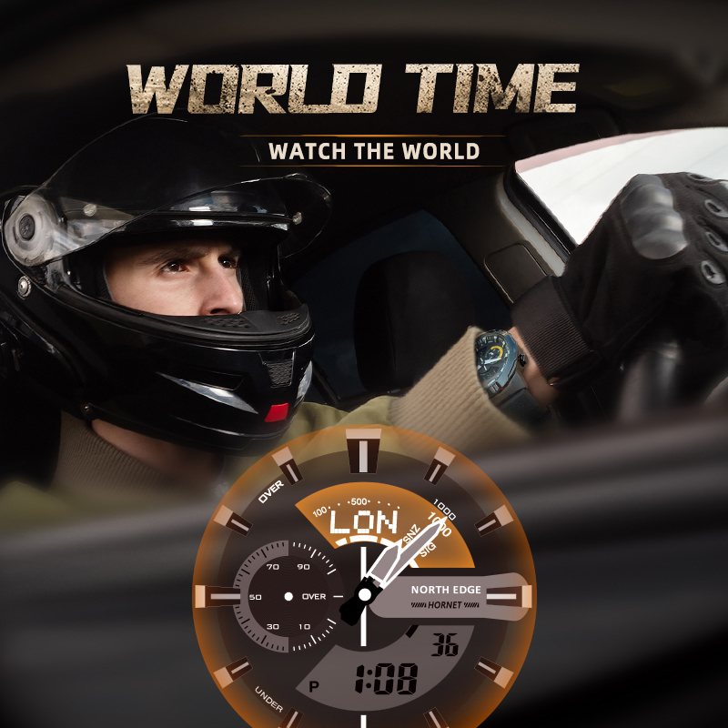NORTH EDGE Mens Smart Watch Wo - Smartwatch Army Watches For Men reseña y precio