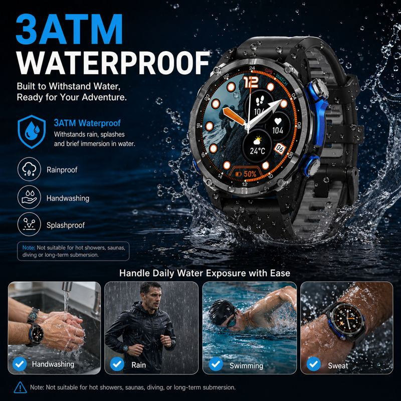 2026 New Army Grade TANK GPS O - Smartwatch Army Watches For Men reseña y precio