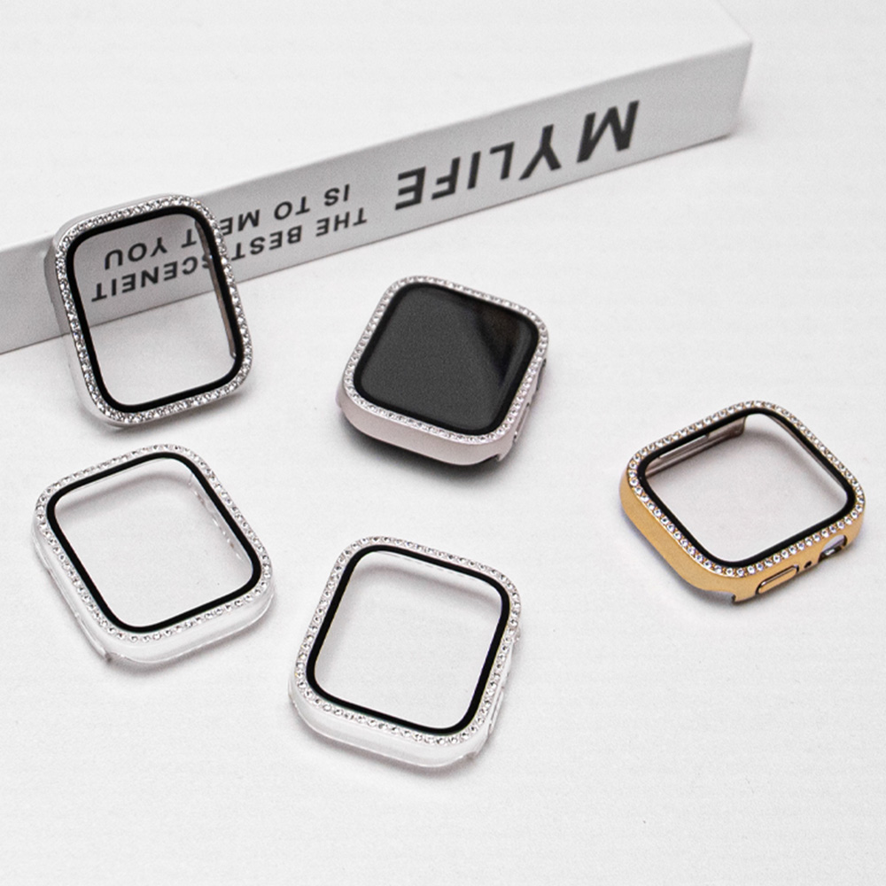 NEW Glass+Diamond Case For App - Smartwatch New Watches reseña y precio