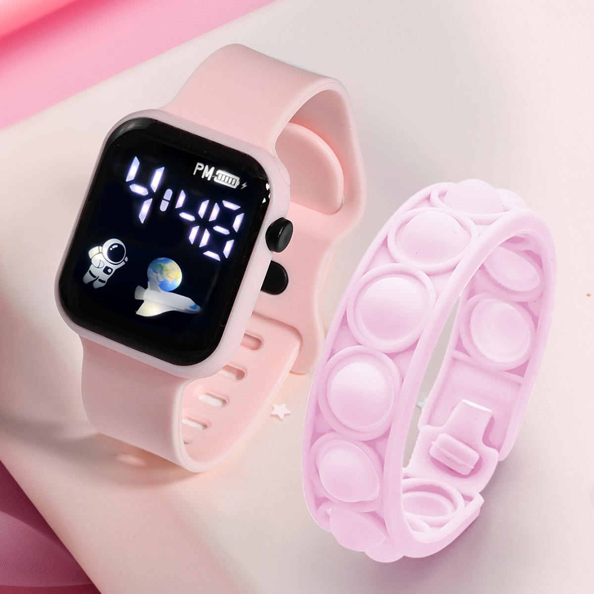 2PCS Children's Smart Watch Br - Smartwatch Watches Gift For Girls reseña y precio