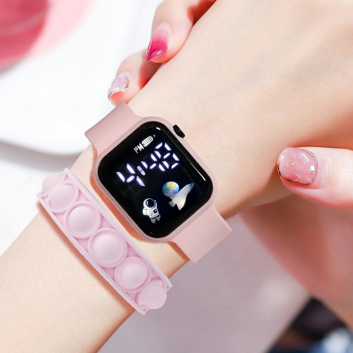 2PCS Children's Smart Watch Br - Smartwatch Watches Gift For Girls reseña y precio