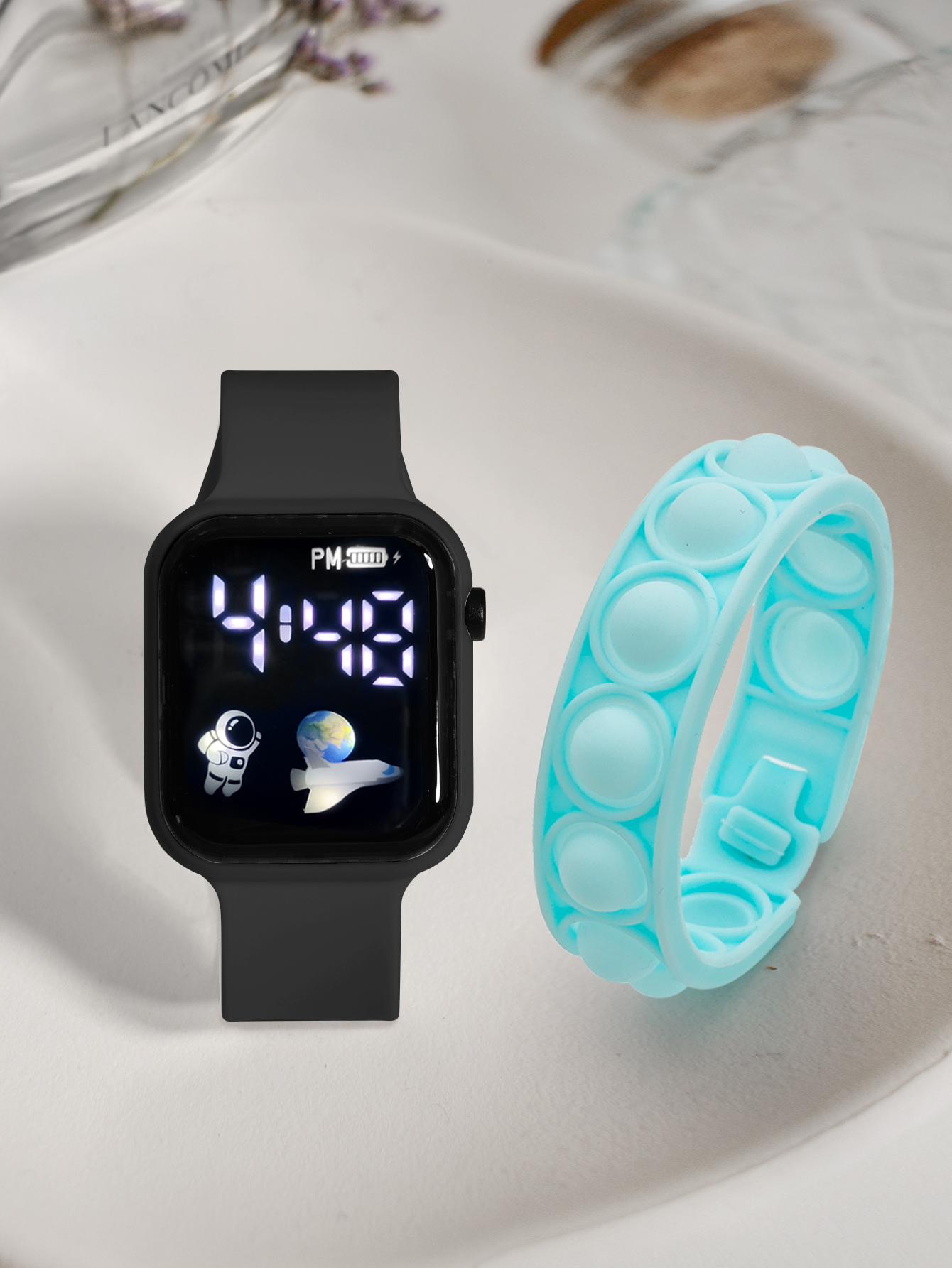 2PCS Children's Smart Watch Br - Smartwatch Watches Gift For Girls reseña y precio